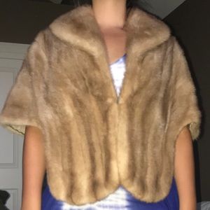 Stunning Mink Shawl. Very unique in demand piece